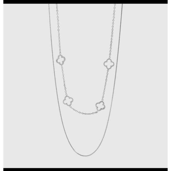 PVD Stainless Steel
Layered Clover
Necklace - Picture 2 of 3